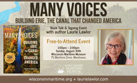 Laurie Lawlor speaking about Many Voices to the Wisconsin Maritime Museum